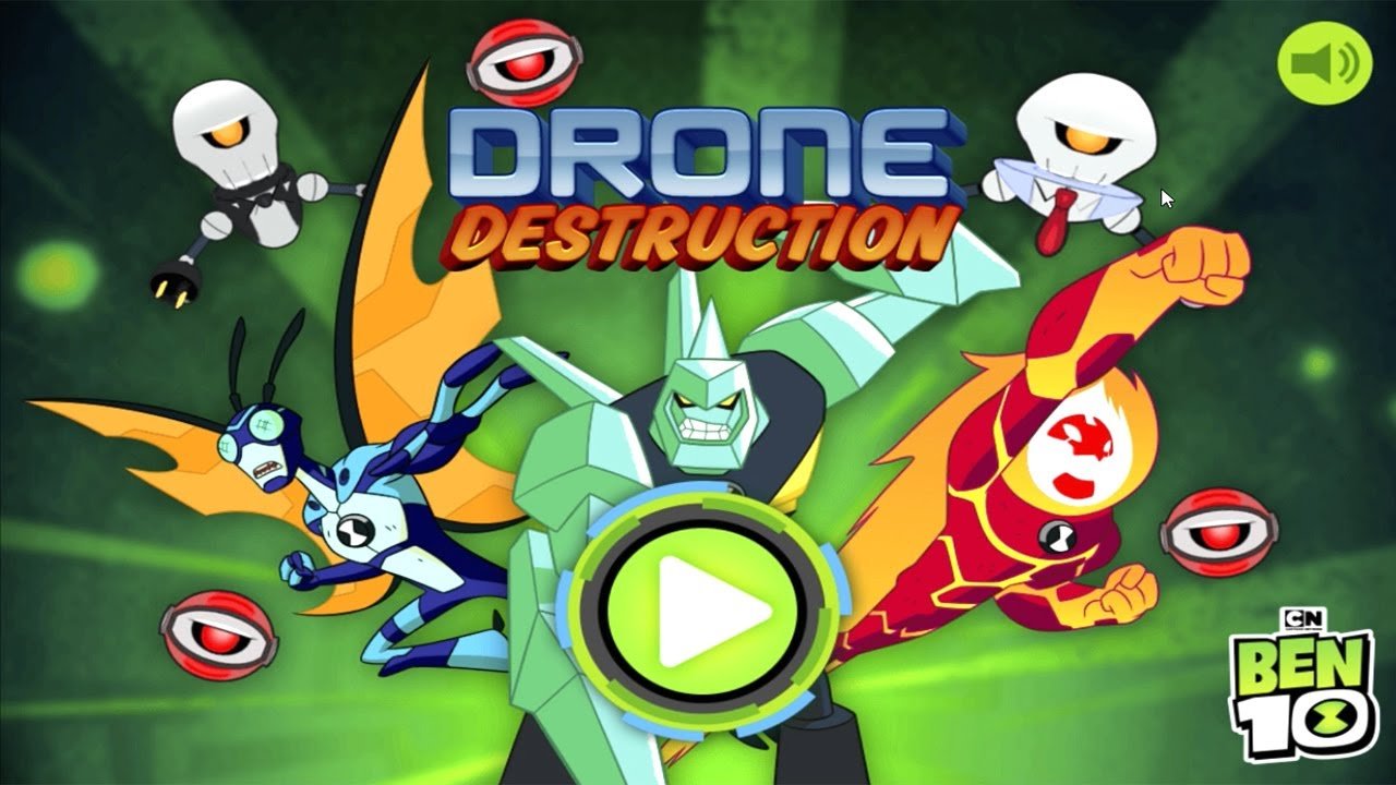 Ben 10 Drone Destruction Game